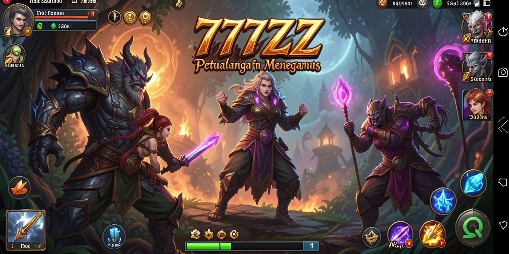Gameplay menegangkan di dunia fantasi 777ZX.