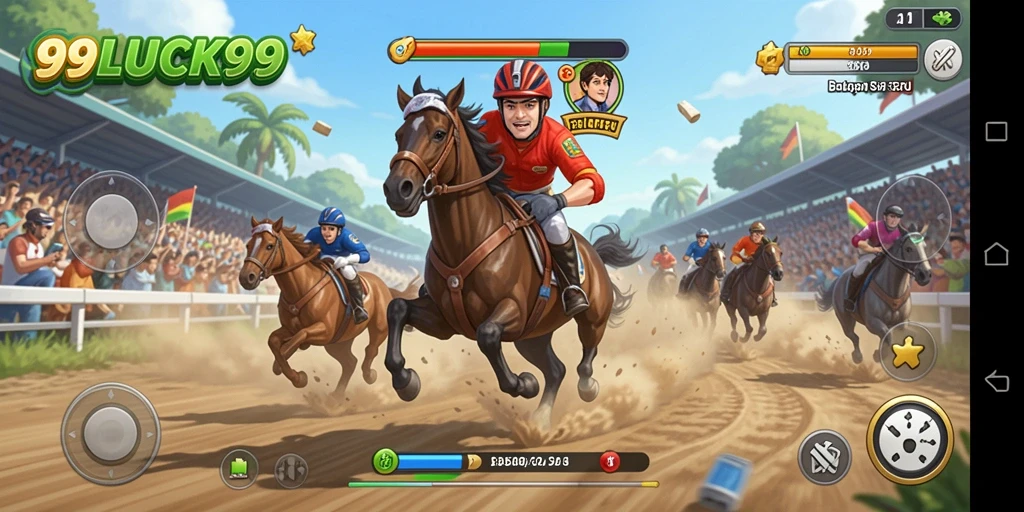 Gameplay Racing seru dengan grafik memukau dan balapan menantang.