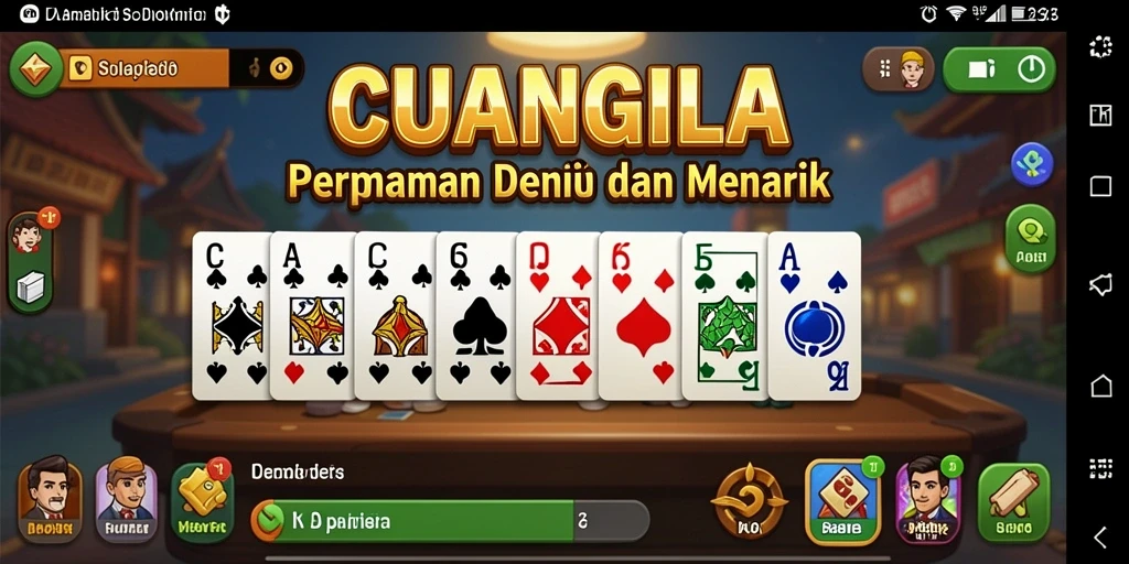 Tangkapan layar gameplay <strong>CUANGILA</strong> menunjukkan aksi domino yang seru.