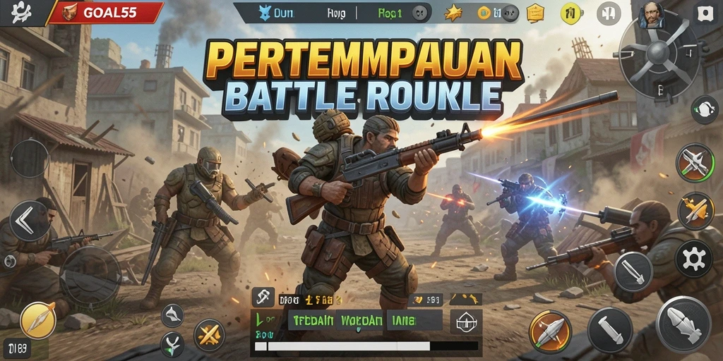 Gameplay seru dan intens dalam pertempuran Battle Royale.