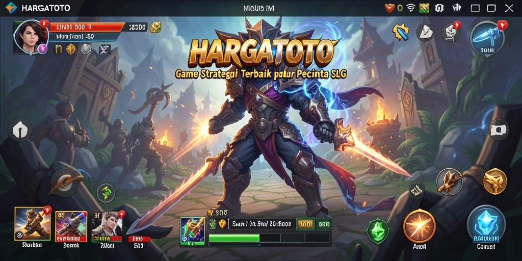 Tangkapan layar gameplay <strong>HARGATOTO</strong> yang menampilkan aksi strategis yang mendalam.