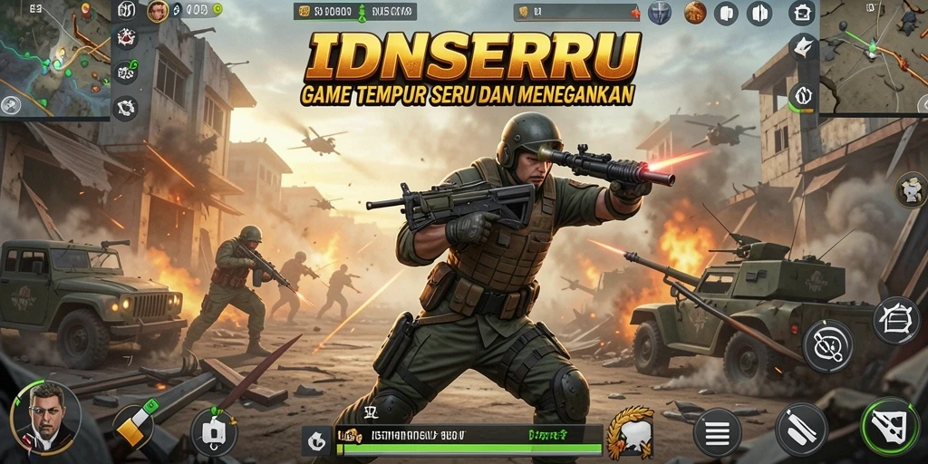 Screenshot gameplay IDNSERU yang intens dan seru.