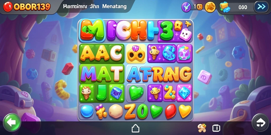 Tampilan gameplay seru dari OBOR138 dalam kategori Match-3.
