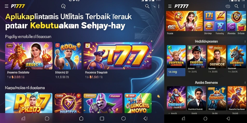Tampilan antarmuka PT777 yang mudah digunakan dan intuitif.