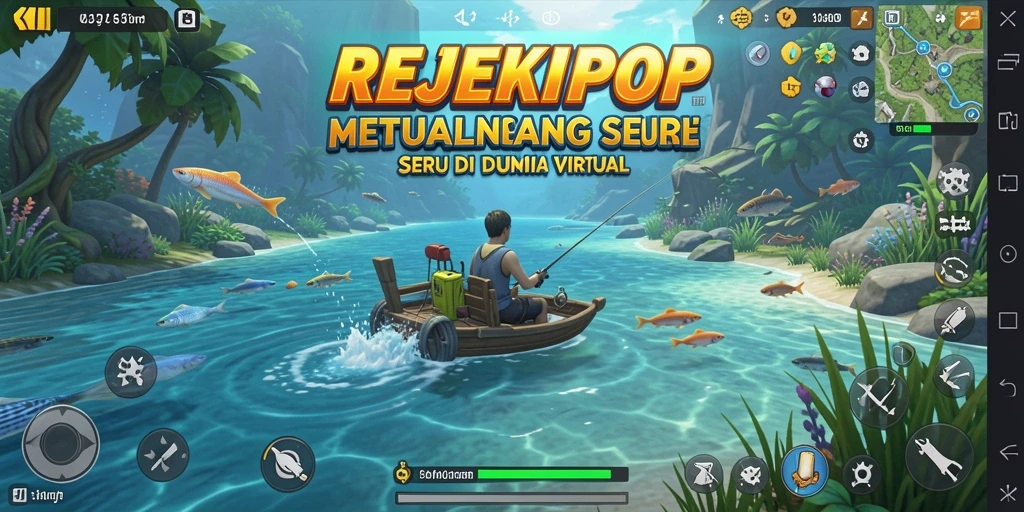 Screenshot menampilkan gameplay seru dalam pengalaman memancing.