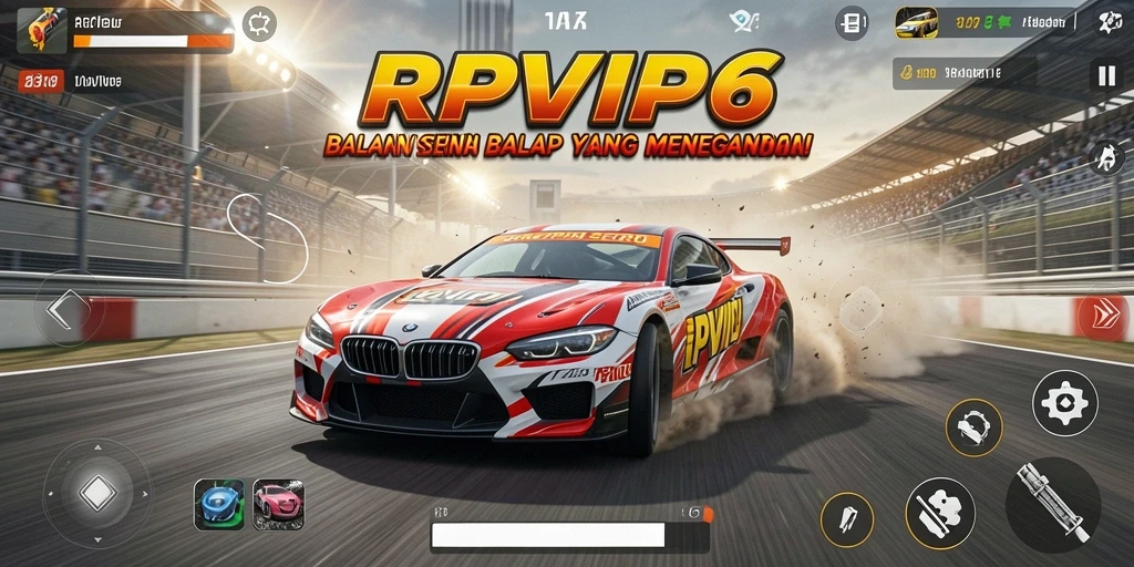 Gameplay Racing RPVIP6 yang mendebarkan dan kompetitif.