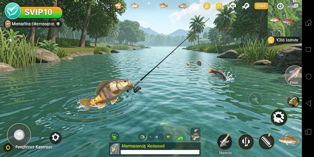 Tangkapan ikan yang menakjubkan dalam gameplay SVIP10.