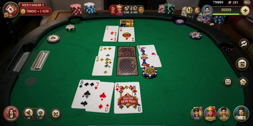 Gameplay seru di T9999 dengan kartu yang menarik.