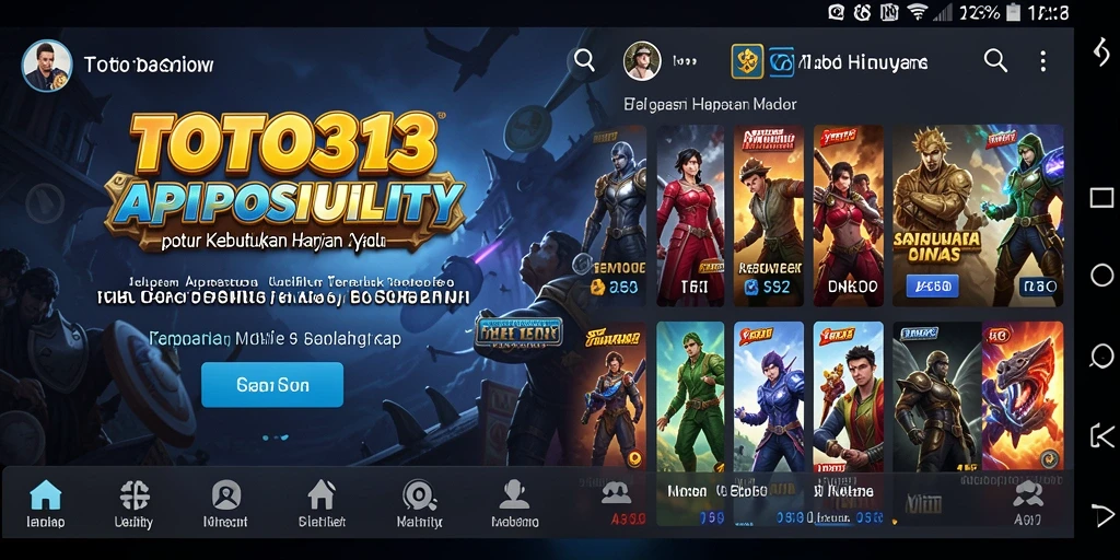 Tampilan antarmuka TOTO313 yang intuitif untuk pengguna.